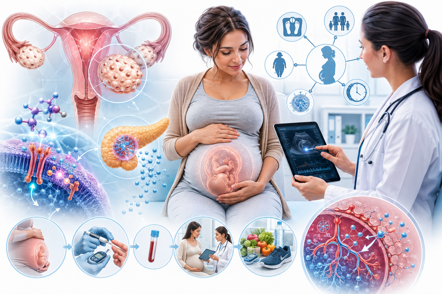 متلازمة تكيس المبايض وسكري الحمل: دراسة شاملة تكشف المخاطر والعوامل المرتبطة
