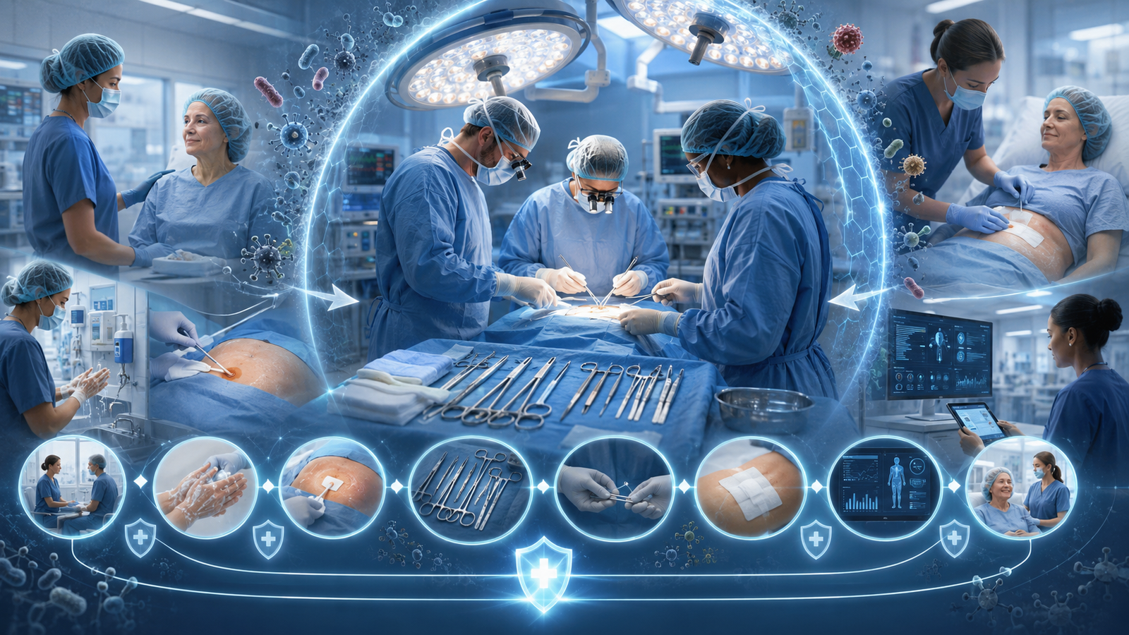 العدوى الجراحية: استراتيجيات متكاملة للوقاية منها وضمان سلامة المريض بعد الجراحة